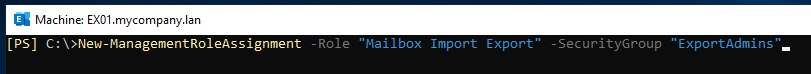 assign this role to a security group
